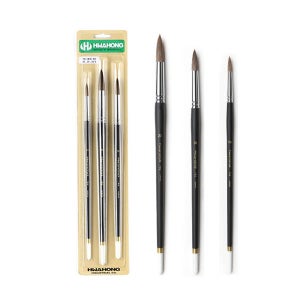 화홍 수채화붓 782R 3본 A세트