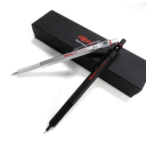 ROTRING 로트링 600 샤프 0.5 0.7mm (Black, Silver) [각인 선물 포장 포함]