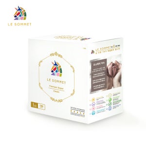 [3단계] 르소메 프리미엄 신생아 아기 밤 기저귀 / 국내생산 남녀공용 밴드형 대형 168매