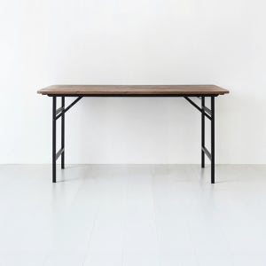 1500 원목상판 빈티지접이식테이블 WH1101 블랙