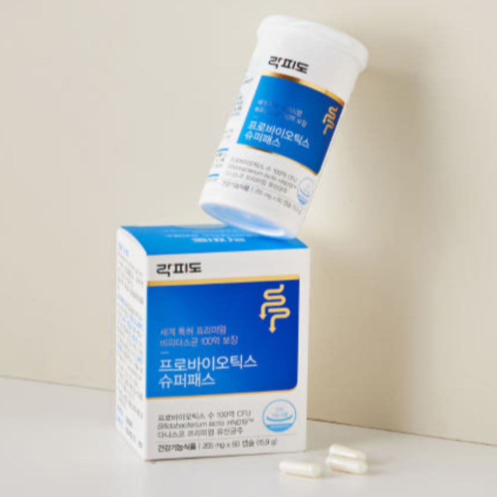 <b>락피도 프로바이오틱스 슈퍼패스</b> 100억 유산균 60캡슐