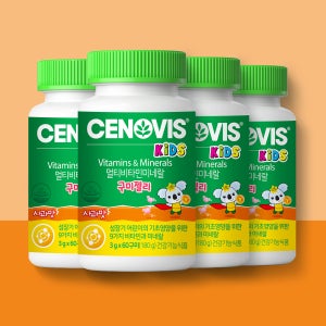 [임박특가] 세노비스 키즈 멀티비타민 미네랄 구미젤리 60구미, 4개