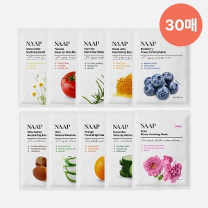 수분진정 피부탄력 모공쫀쫀 마스크 30매 세트