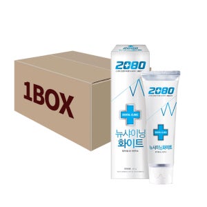 애경 2080치약 뉴샤이닝 화이트치약 120g 36개 1박스