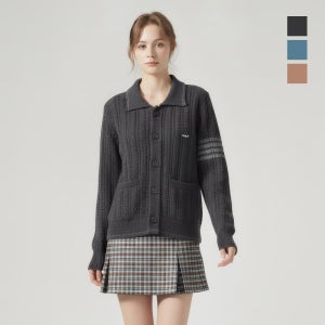 클라우스 여성 방풍 골프니트 가디건 FH25WW2518 GY