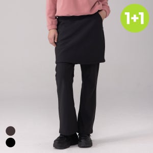 에버라스트 1+1 여성 기모 치마바지 부츠컷팬츠