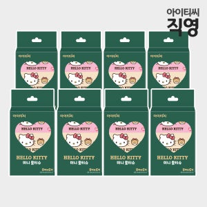 헬로키티 가든티타임 미니 물티슈(10매) 6개입X10팩 휴대용 물티슈