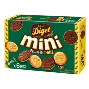 오리온 다이제초코미니6p 240g x 14개 연말 병오년 새해 행사 탕비실 회사 스낵 과자