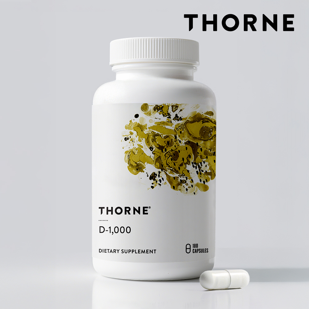 쏜리서치 비타민 D 1000, 180캡슐 (1,000 IU, 25 mcg)
