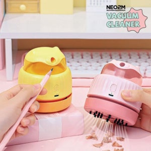 네오투엠 KC인증 흡입력좋은 데스크충전식청소기 무선미니청소기 책상 키보드 차량용 노트북 가방 서랍청소