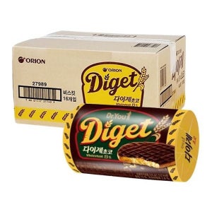 오리온 다이제초코 225g x 16개 연말 병오년 새해 행사 탕비실 회사 스낵 과자