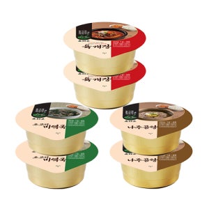 육개장,소고기 미역국,나주곰탕 2개씩 총 6개 세트