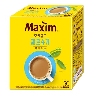 맥심 커피믹스 50T 모카 화이트 디카페인 오리지날 제로커피 맥심제로슈거커피믹스, 50개입, 1개