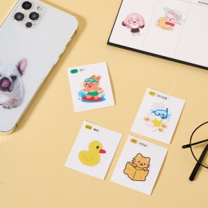 띠부띠부씰 주문제작 스티커 다꾸 포토 사진 소량 굿즈 대량 만들기 기본띠부(10장) OPP