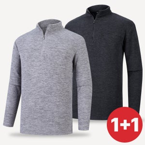 1+1 남자 겨울 작업복 긴팔 상의 남성 기모 등산 티셔츠 아웃도어 (M6OPWT13)