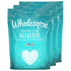 Wholesome 홀썸 알룰로스 퓨어 설탕 대체제 대체 감미료 제로칼로리 340g 3개