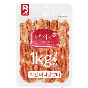 대박이네 대용량 강아지 간식 치킨미니닭갈비, 1kg, 1개