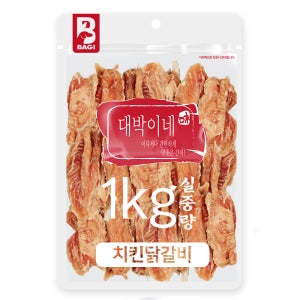 대박이네 대용량 강아지 간식 치킨닭갈비, 1kg, 1개