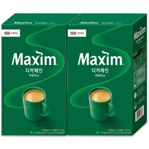 맥심 디카페인 커피믹스 100Tx2개