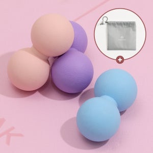 모매착 땅콩 마사지볼 더블 지압 볼 안마 뭉친 어깨 등 발바닥 요가 마사지공