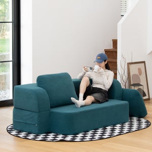 일마레하우스 요미 3인용 접이식 소파베드 코듀로이원단 기능성 패브릭 쇼파침대 4color