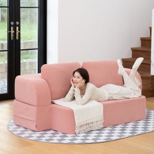 일마레하우스 요미 3인용 접이식 소파베드 코듀로이원단 기능성 패브릭 쇼파침대 4color
