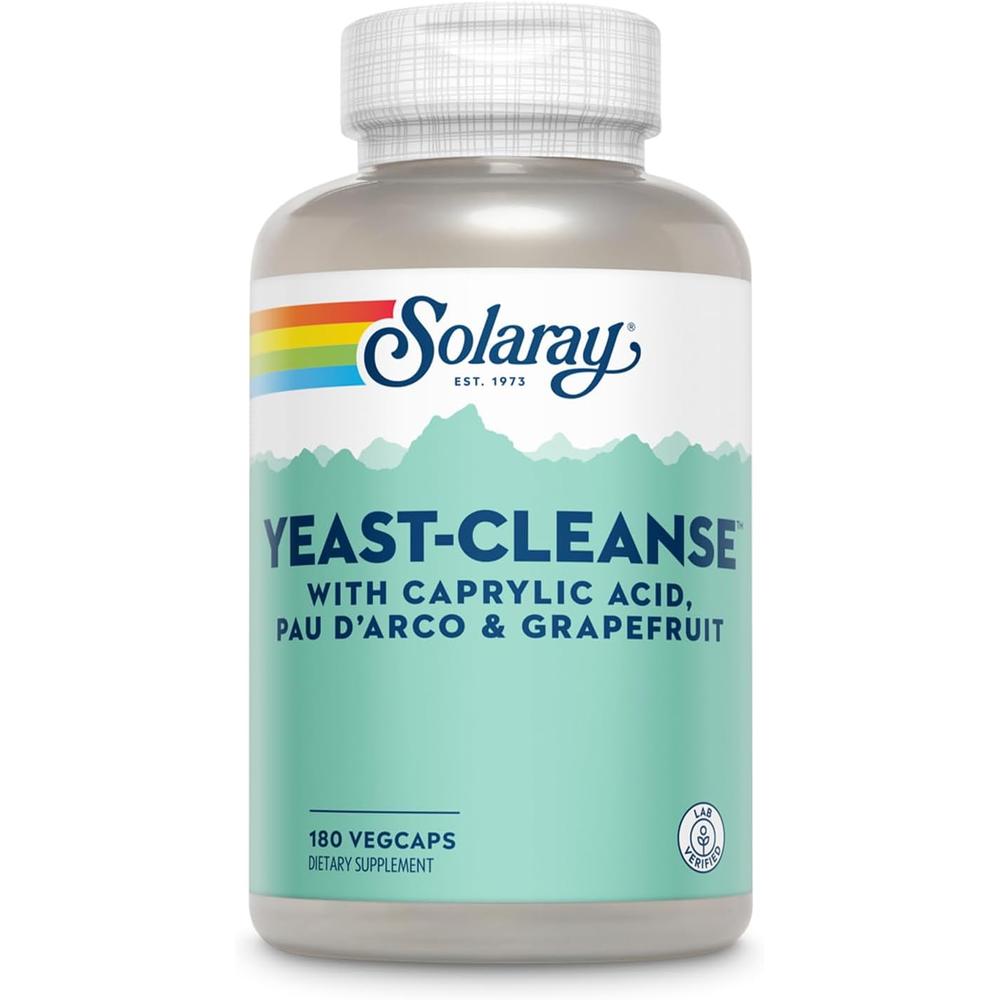 솔라레이 <b>Yeast</b> <b>Cleanse</b> 카프릴산 포도씨 익스트랙 180정