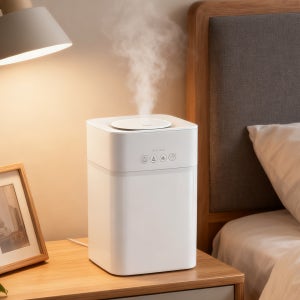 SOTCAR 가습기 4L UV살균 스마트 습도 유지 가정용 탁상용 미니 가습기 리모컨 지원