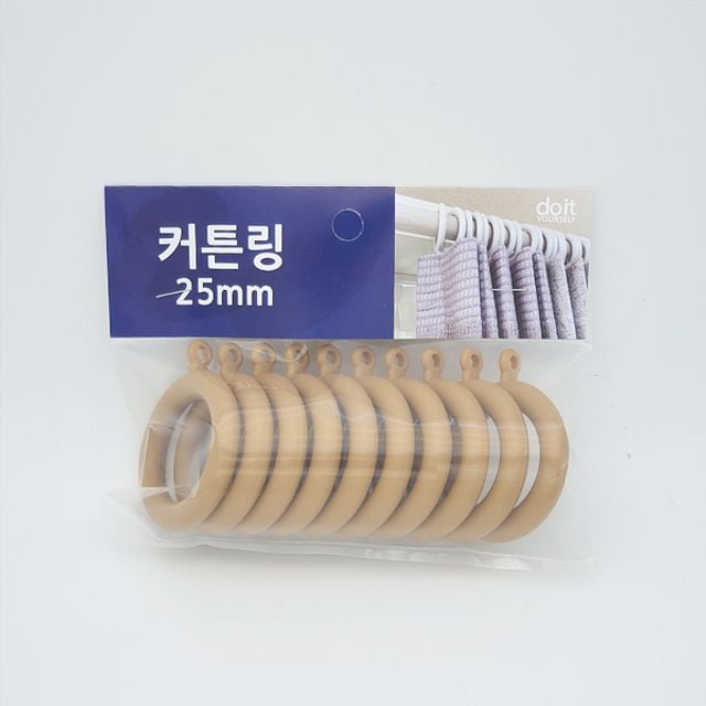 우드커튼장식 인테리어커튼링 3.4cm내경커튼링 25mm 장식링