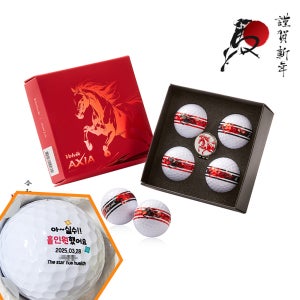 볼빅 엑시아 2026 적마 볼마커 골프공 선물세트 새해 신년 인사 선물