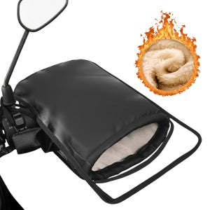 남녀공용 기모 방한장갑 오토바이 바이크 핸들 워머 융 기모 블랙 쉬운설치 라이딩 워머