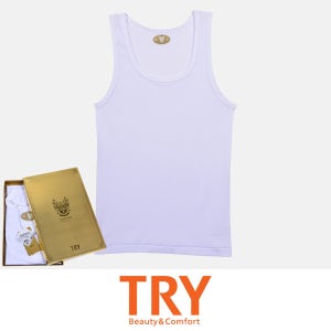 쌍방울 트라이 순면100 소재100수 편안한 남성 노블라인 런닝 남성러닝