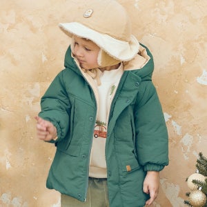 아가방 겨울 패딩 아기 퍼 덕다운 보온 점퍼 키즈 유아 외출룩 두 돌아기 호크헤비다운