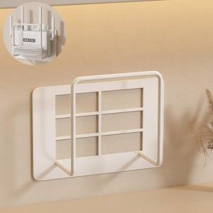 티비선정리 공유기 셋탑박스 모뎀거치대 벽걸이 무타공브라켓