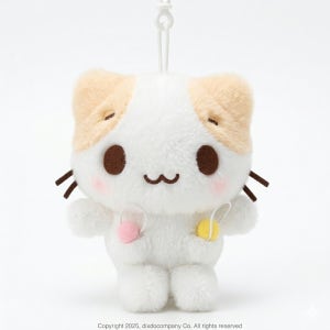 산리오 키링 인형 마슈마로 후와후와 냥코 캣 고양이 가방고리 마시멜로켓 13cm