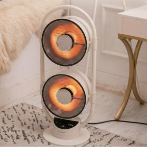 이지리빙 더블 하이라이트 전기 히터 회전 가정 사무 업소 용 발 난로 스탠드 전기스토브