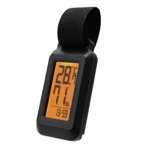 드레텍 온습도계 시계 방수 IPX-4 휴대용 백라이트 캠핑 낚시 등산 자전거 아웃도어