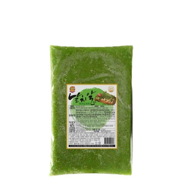 원씨푸드CK 와사비 날치알 800g 그린 냉동포장 [얼음팩+드라이]
