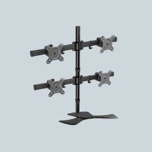 모니터 거치대 사무용 자유배치 스탠드 받침대 4대 편리한 설치 조정가능