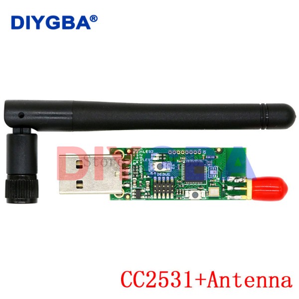 무선 Zigbee CC2531 CC2540 스니퍼 베어 보드 패킷 프로토콜 분석기 USB 인터페이스 동글 캡처 모듈 + 안테나