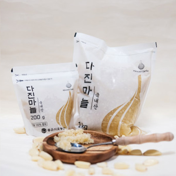 국내산 다진 마늘 청정 지역 경북 영천 농민의 정성이 가득 담긴 슈퍼푸드 2kg, 1개