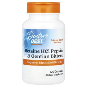 Doctors Best Betaine HCl Pepsin Gentian Bitters 캡슐 120정