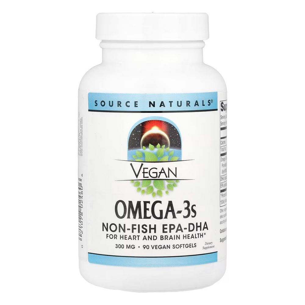 소스내츄럴스 <b>비건 오메가</b>3 <b>300mg</b> 90<b>비건</b>소프트젤