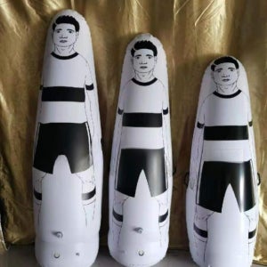 훈련용 골키퍼 장애물 축구 프리킥 훈련 풍선 옐로우