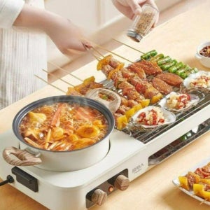 멀티쿠커 전기그릴 전기냄비 멀티 전기 쿠커 세트A