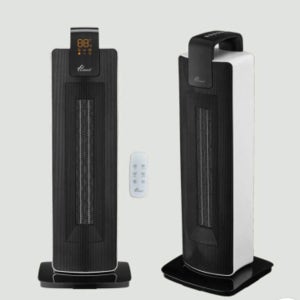 한일 타워형 PTC 전기 온풍기 팬히터 리모컨 회전 AI모드
