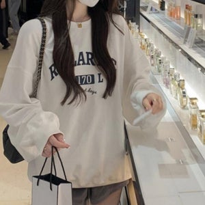 루즈핏 여성 기모 맨투맨 박시핏 여성 오버핏 맨투맨 캐주얼 라운드