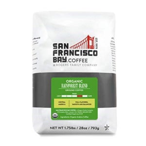 SF Bay Coffee Organic Rainforest Blend 미디엄 다크 로스트