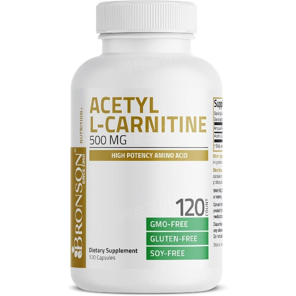 <b>브론슨</b> 아세틸 엘 카르니틴 카르티닌 500mg 120정