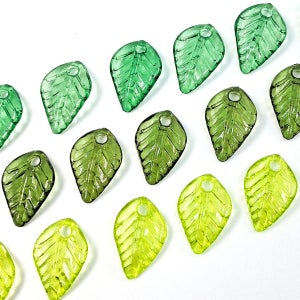 안공사 아크릴비즈 그린 나뭇잎 키링만들기 비즈공예재료